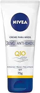 NIVEA Creme para Mãos Q10 Plus Reparação 75g - Creme de mãos que previne sinais de envelhecimento, reduz marcas e hidrata profundamente, deixa a pele macia e uniforme