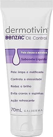 Dermotivin Benzac Oil Control Sabonete liquido 70ml, DERMOTIVIN