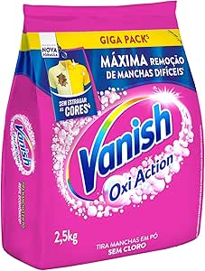 Vanish Tira Manchas Em Pó Multi Power Oxi Action 2 5Kg Refil Econômico Para Roupas Coloridas