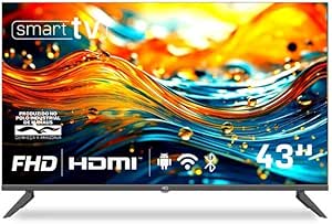 Smart TV HQ 43" Full HD tela sem bordas Sistema Android Design Slim HQS43NKHM