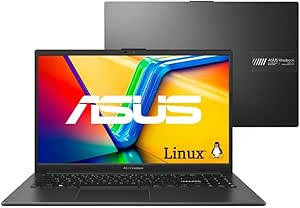 Notebook ASUS Vivobook Go 15 E1504FA AMD Ryzen 5 7520U 8GB Ram 1TB SSD Linux KeepOS Tela 15,6"" FHD Black - NJ1289