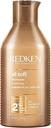Redken Shampoo All Soft | Para Cabelos Secos e Quebradiços ??| Proporciona Maciez Intensa e Brilho | Com Óleo de Argan | 300ml