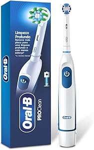Oral-B Power, Escova de Dentes Elétrica, Remove mais Placa que uma Escova Manual, cor Branca