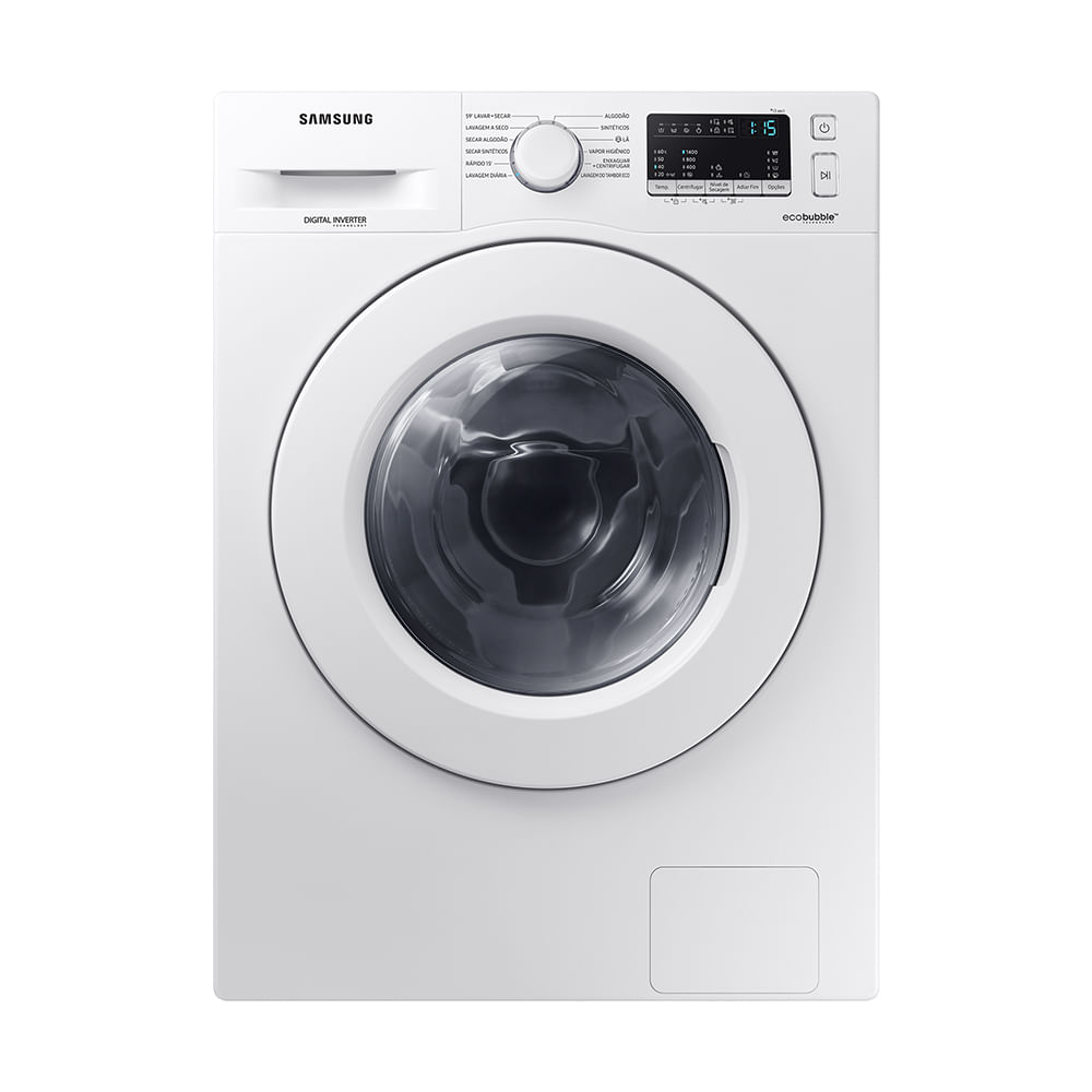 Lava e Seca Digital Inverter Samsung Ecobubble™ WD10M Branca 10.1kg - Samsung Brasil | Celulares & Tablets | TV & Audio | Eletrodomesticos | Outros