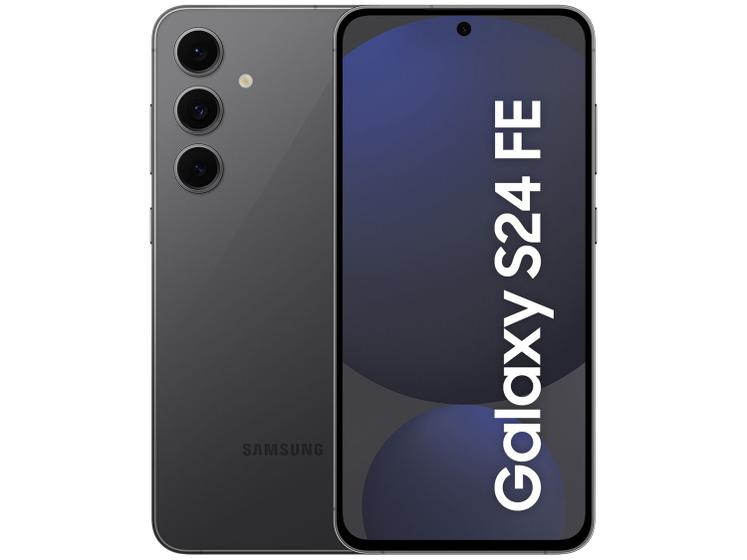 Smartphone Samsung Galaxy S24 FE 128GB Grafite 5G 8GB RAM 6,7" Câm. Tripla + Selfie 10MP