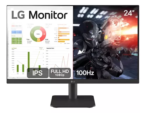 Monitor LG Gamer 24  24ms500-b Ips Fhd 100hz Anti-reflexo Pr