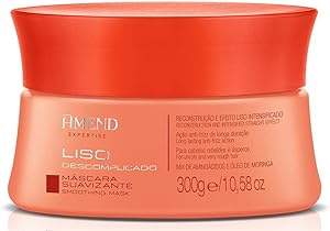 Máscara Suavizante Amend Expertise Liso Descomplicado, 300g, Repara, Restaura, Hidrata E Nutre Profundamente Os Fios Rebeldes, Cabelos Macios E Suaves