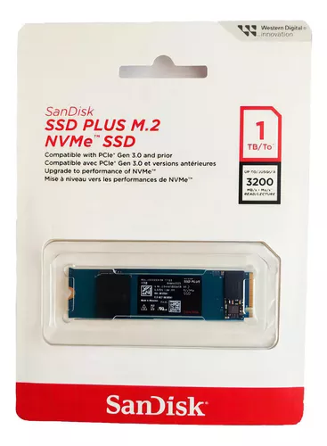 Ssd M.2 1tb Sandisk Plus Nvme 2280