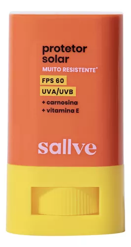 Protetor Solar Bastão FPS 60 Sallve 15g