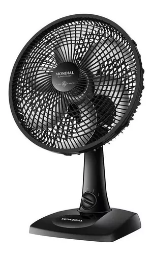 Ventilador de Mesa 30cm Super Power Mondial Preto 60W 6 Pás VSP-30-B - 127V