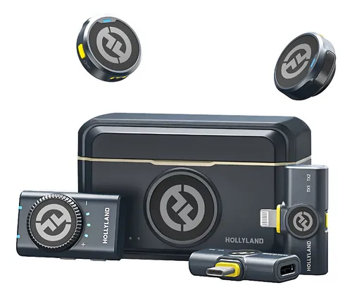 Microfone Hollyland Lark M2 Duo Combo Preto