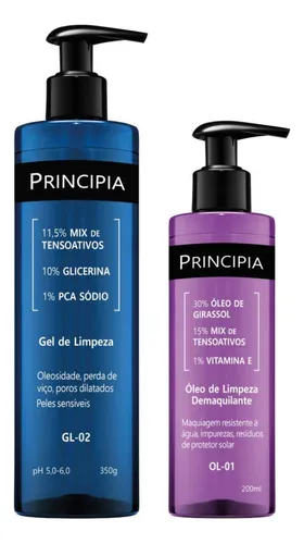 Principia Kit Limpeza Profunda Pele Sensível Gl-02 + Ol-01 Momento de aplicação Dia/Noite Tipo de pele Principia Kit Limpeza Profunda pele sensivel GL-02 OL-01