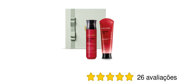 Combo Presente Dia das Mães Nativa SPA Morango Ruby: Body Splash 200ml+ Loção Corporal 200ml + Caixa de Presente | O Boticario