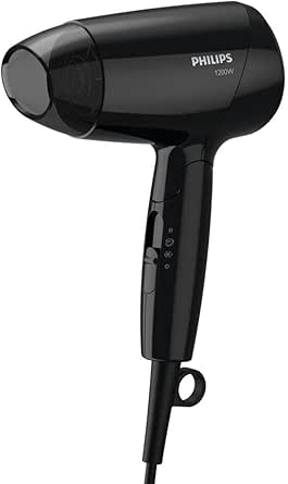 Philips Secador de Cabelo Compacto Essential, Tecnologia ThermoProtect 110V - BHC010/81
