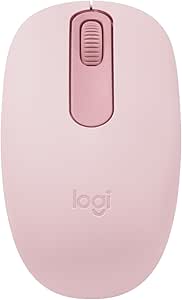 Mouse sem fio Logitech M196 com Conexão Bluetooth, Design Ambidestro Compacto, Rastreamento Preciso, Compatível com PC e Mac, Windows e macOS - Rosa