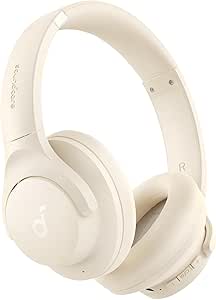 soundcore by Anker Q20i Fone de Ouvido Bluetooth, Headphone com Cancelamento de Ruído Híbrido, 40H de Reprodução com ANC, Áudio Hi-Res, Graves Potentes, Personalização no App, Modo Transparência