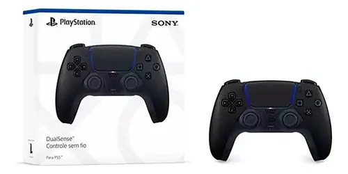 Controle joystick sem fio Sony PlayStation 5 DualSense midnight black