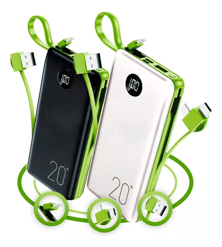 Carregador Portátil Power Bank 20.000mah Turbo Universal Externa Preto Maxnova