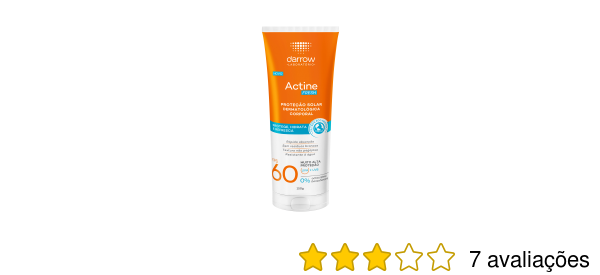 Protetor Solar Darrow Actine Fresh FPS 60 | Beleza na Web