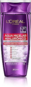 L'Oréal Paris Água Micelar com Ácido Hialurônico Puro, Limpeza Hidratante 7 em 1, 200ml