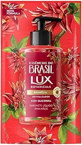 Lux Sabonete Líquido Bromélia Botanicals Essências Do Brasil Sachê 240Ml