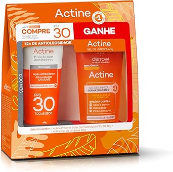 KIT DRW ACTINE SOLAR SPF30 40g + ACTINE NEW GEL 40g