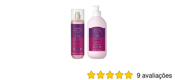 Combo Cuide-se Bem Amoruda: Body Splash 200ml + Loção Corporal 400ml | O Boticario