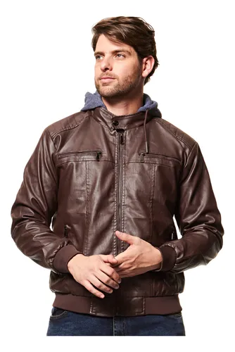 Jaqueta Masculina Casual 520150 Corino Resinada Broken Rules