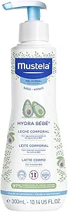 Mustela Bebê Hydra Bebê e Criança 300Ml - Hidratante Corporal e Rosto Infantil Feito Com 97% De Ingredientes De Origem Natural Seguro Desde O Nascimento