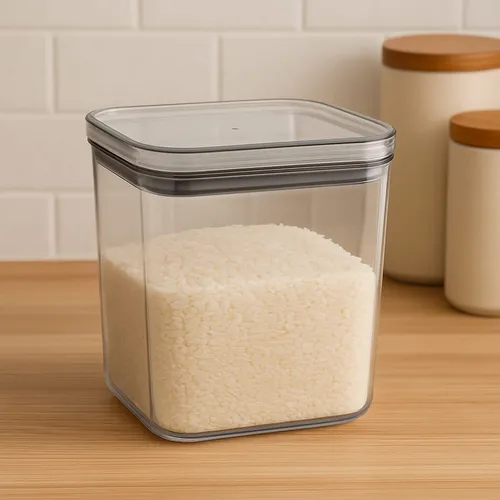 Pote Hermético Retangular Cinza My Box 6,3l Lyor
