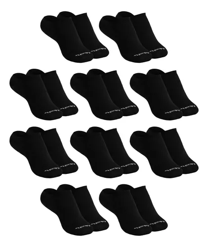 Kit 10 Pares Meias Invisível Esportiva Mash Algodão Original