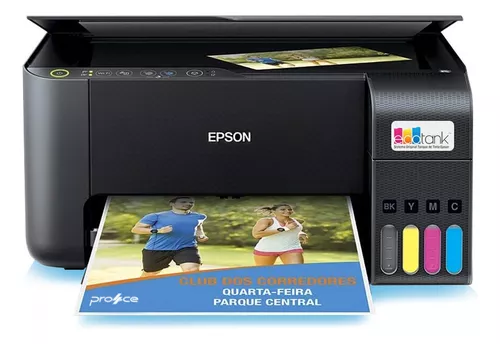 Impressora Epson Multifuncional L3250 Wifi Econtank Color Cor Preto 110 240V (Bivolt)