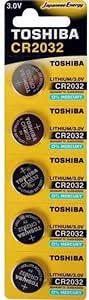 Pilha Moeda Lithium 3V CR2032 (C/5 Pilhas) Toshiba