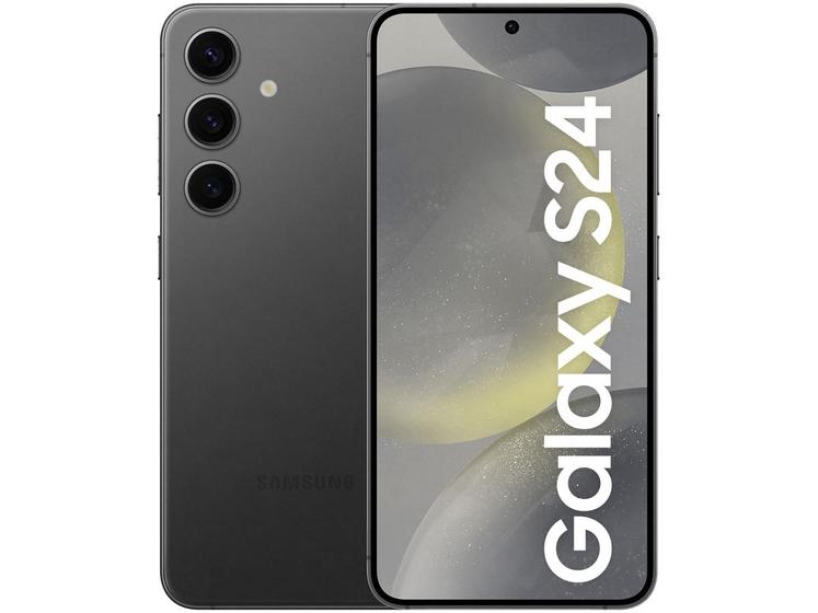 Smartphone Samsung Galaxy S24 6,2" Galaxy AI 256GB Preto 5G 8GB RAM Câm. Tripla 50MP + Selfie 12MP Bateria 4000mAh Dual Chip
