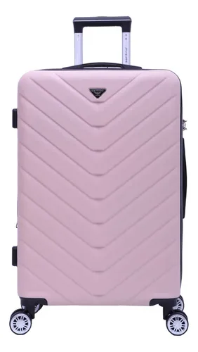 Mala De Viagem Grande G 30kg Em Abs Rígida Rodas 360 Santino