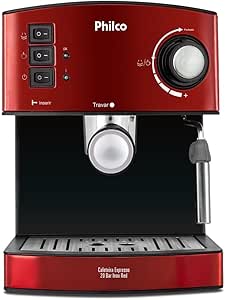 Cafeteira Philco PCF24 Expresso & Cápsulas Inox Red 127V