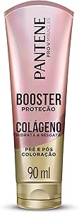 Booster Proteção Pantene Colágeno Hidrata & Resgata Pré e Pós Coloração 90ml, Rosa