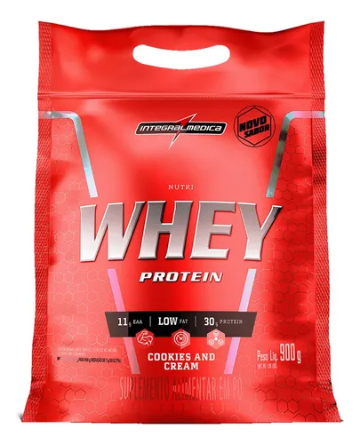 Nutri Whey Protein Pouch Cookies 900g Integralmédica