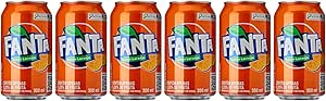Pack de Fanta Laranja lata 350ml 6 unidades