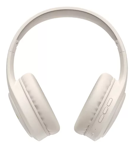 Fone De Ouvido Headphone Dapon H02d Bluetooth 5.1 Microfone Cor Bege