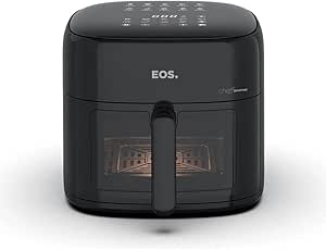 Fritadeira Sem Óleo Air Fryer Eos Chef Gourmet 6.2 Litros Compacta Digital Preto Eaf60p 110v